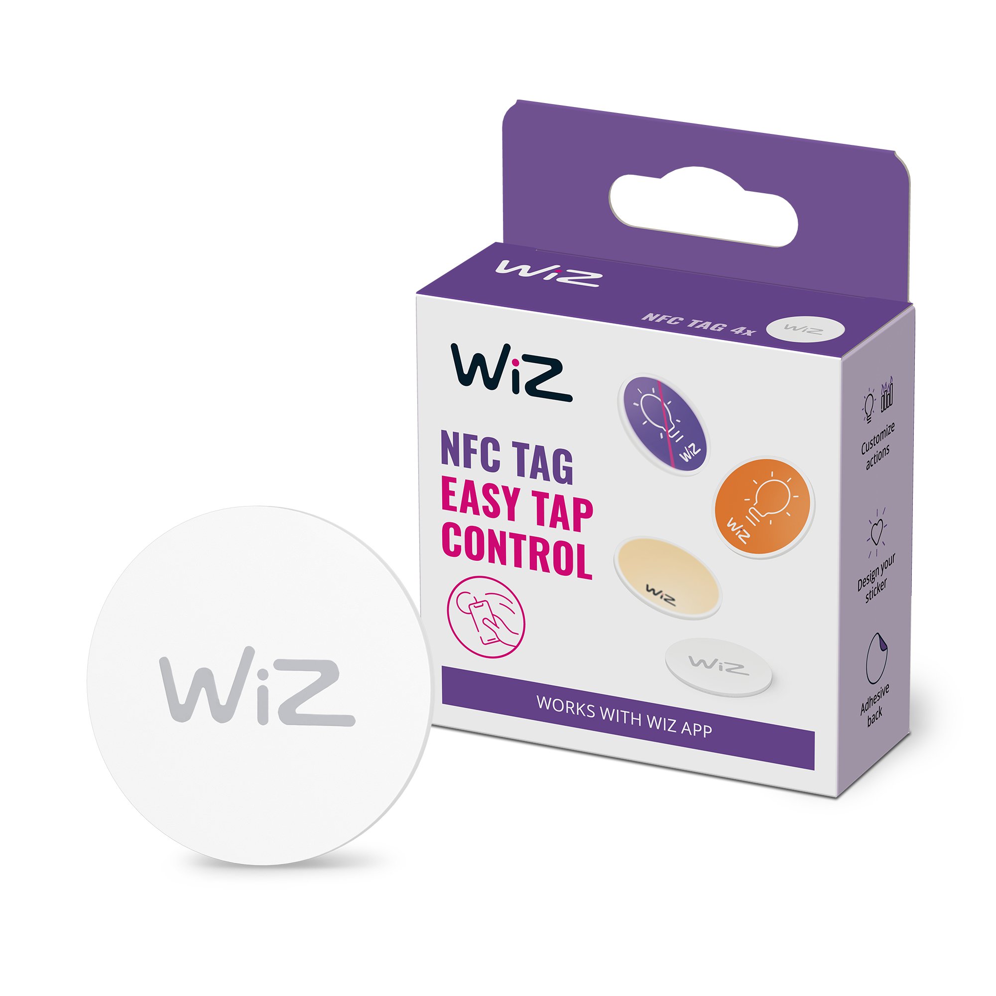 WiZ - NFC-tag 4 stykker - Elektronikk