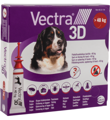 Vectra 3D Spot-on-opløsning (hunde) >40 kg 3pk