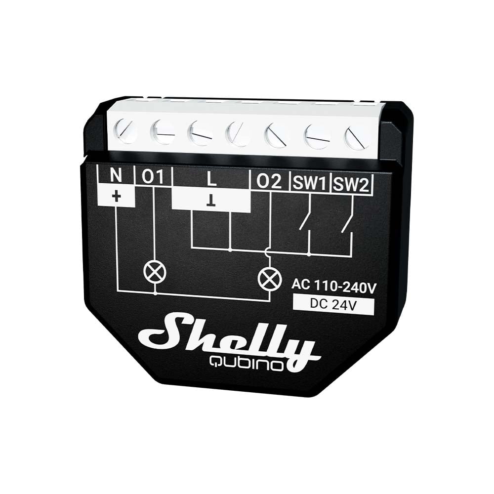 Shelly - Qubino Wave 2PM - Avansert Smart Strømmåler - Elektronikk