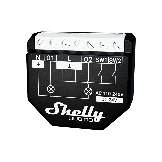 Shelly - Qubino Wave 2PM - Edistynyt älykäs sähkömittari