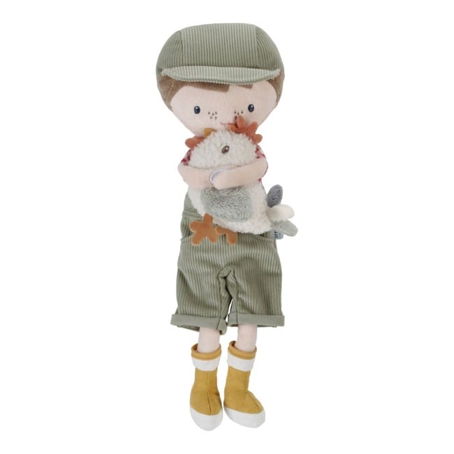 Little Dutch - Doll Farmer Jim w. Chicken - 35 cm ( LD4563 )