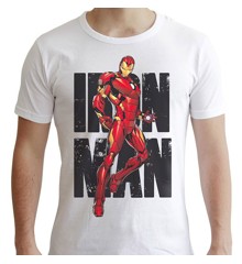 T-Shirt - Marvel - Iron Man Classic - White - Large (ABYTEX407)