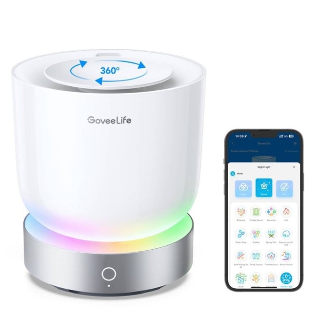 Goveelife - Smart Aroma Diffuser RGBIC+Hvid Støj