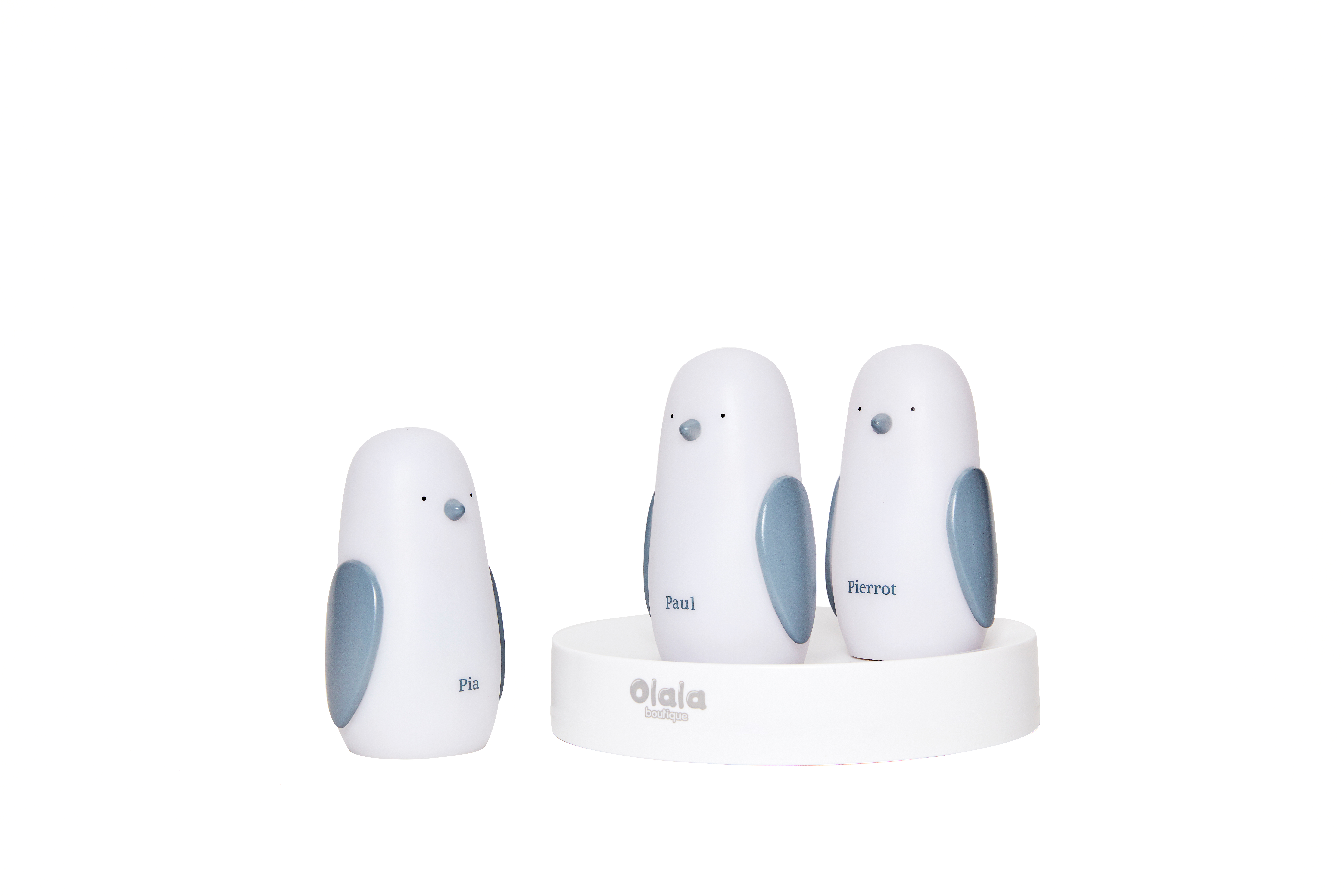 Olala Boutique - Nightlight Trio - Penguin in White ( OL-GR20 ) - Leker