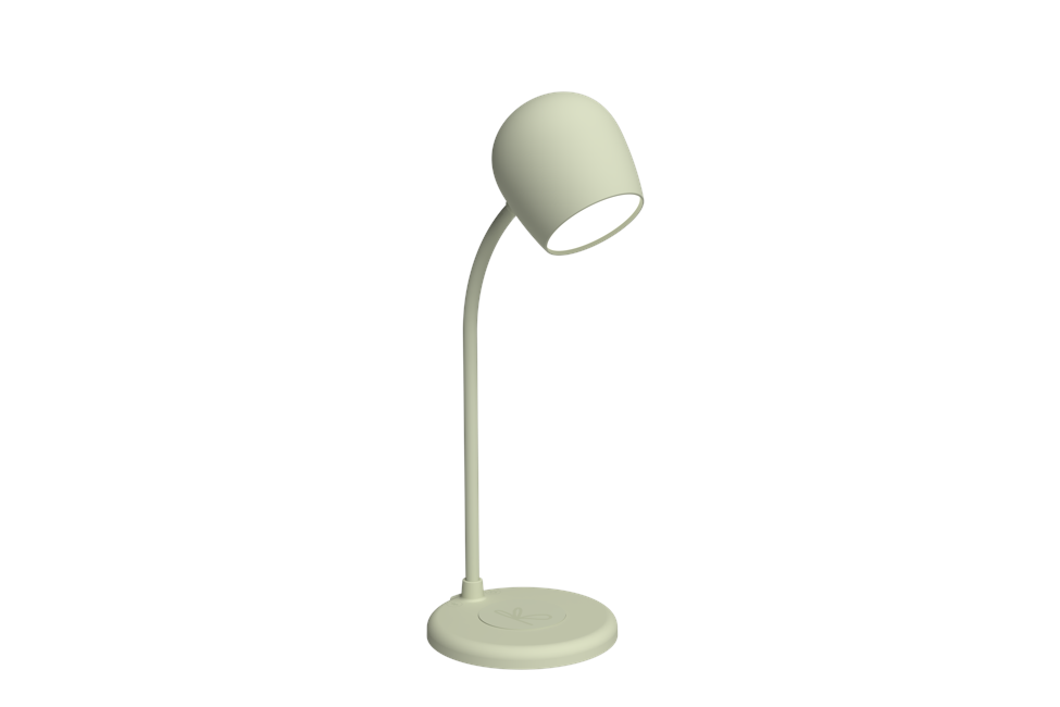 Kreafunk - Ellie - Lamp with wireless charger - Dusty Olive (KFEW08)