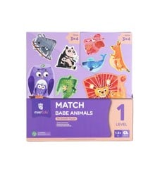 mierEdu - Puzzle 8x3 pcs -  Level 1 - Match Baby Animals - (ME641)