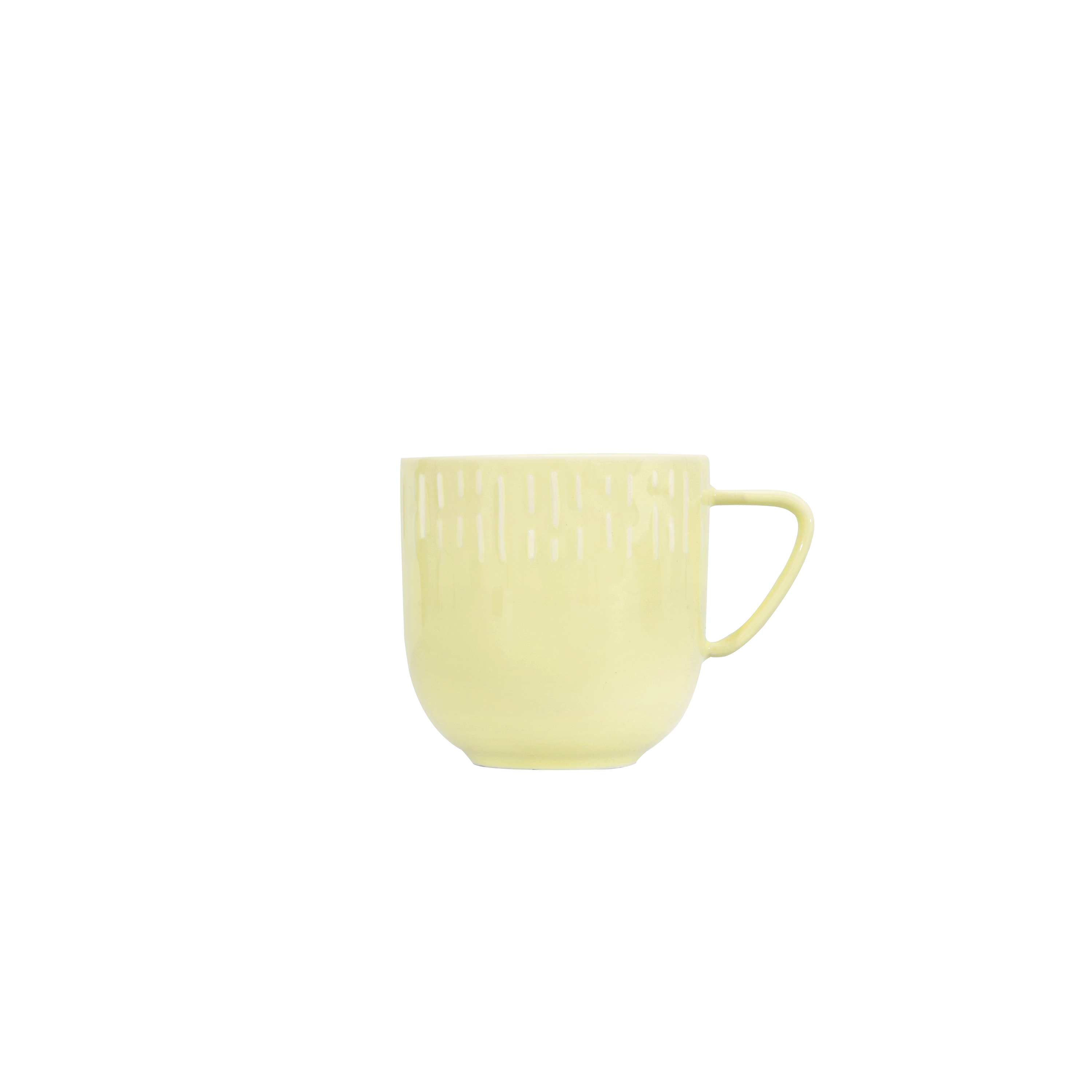 Aida - Life in Colour - Confetti - Lemon mug w/relief porcelain (13301) - Hjemme og kjøkken