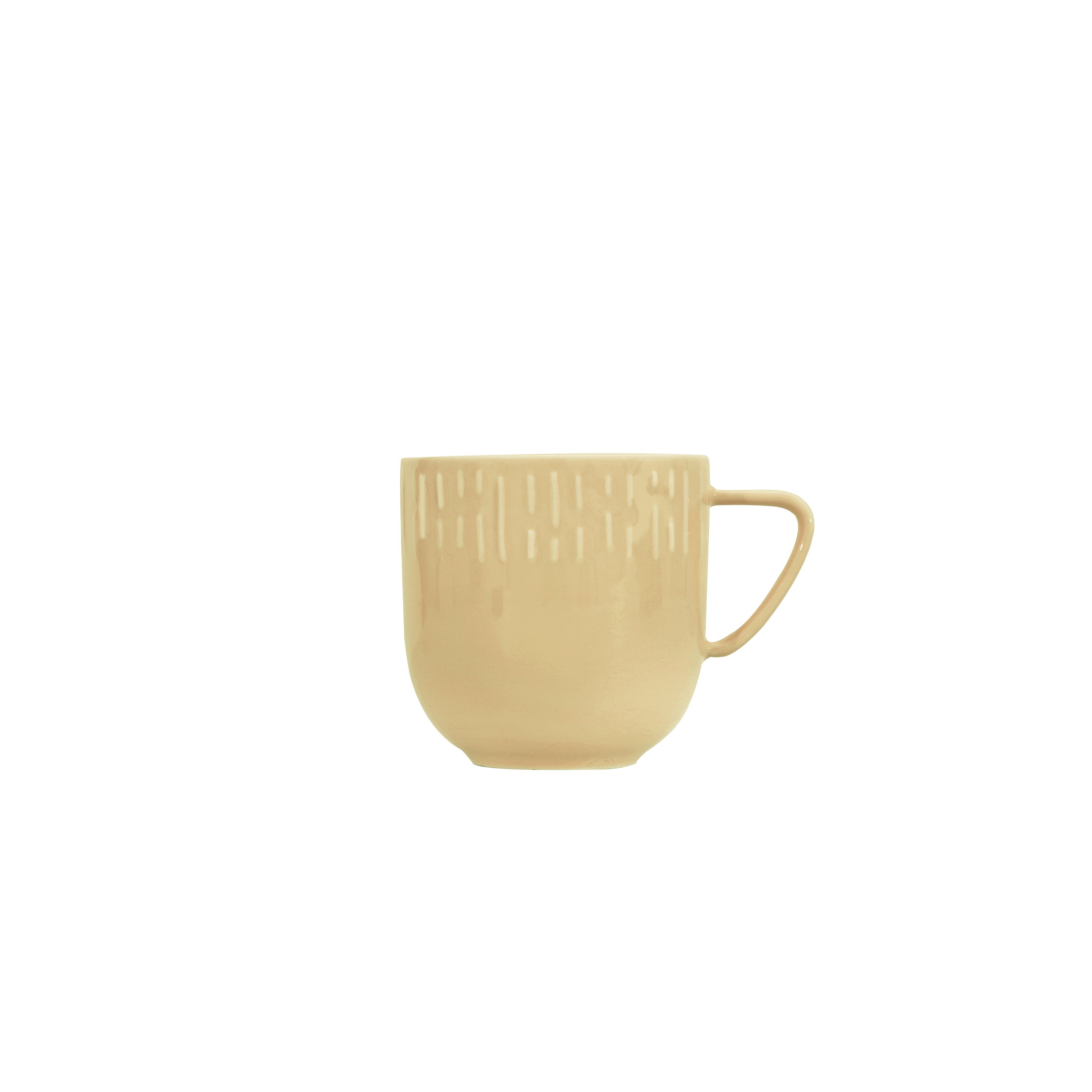 Aida - Life in Colour - Confetti - Mustard mug w/relief porcelain (13381)