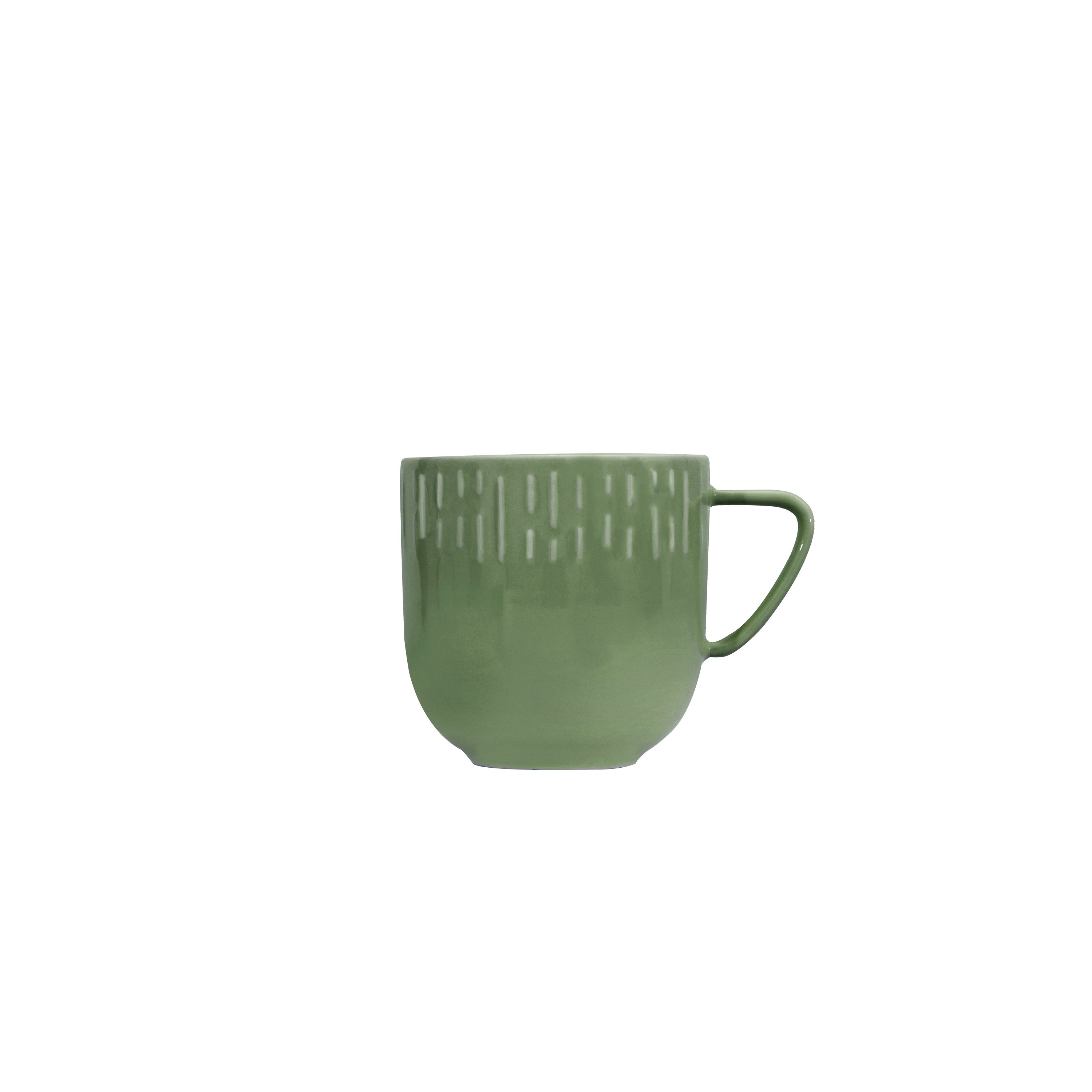 Aida - Life in Colour - Confetti - Olive mug w/relief porcelain (13401) - Hjemme og kjøkken