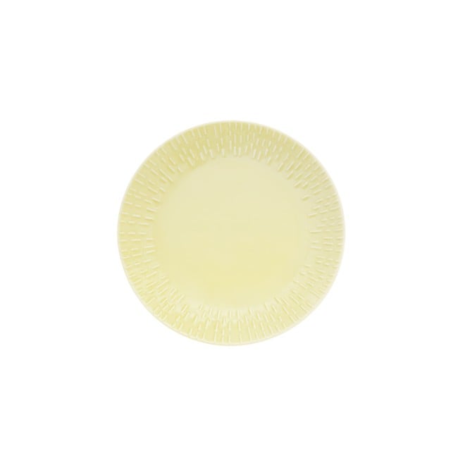 Aida -  Life in Colour - Confetti - Lemon dessert plate w/relief porcelain (13302)