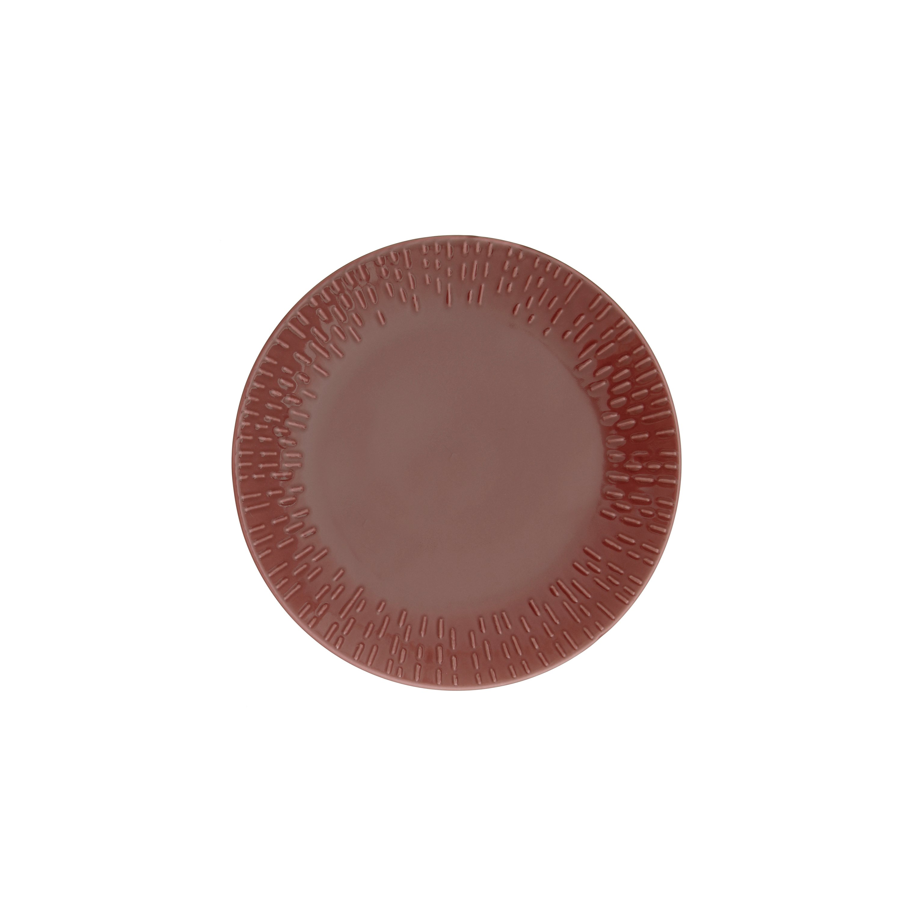 Aida - Life in Colour - Confetti - Bordeaux dessert plate w/relief porcelain (13362)