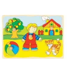 GOKI - Cat, house,... lift-out puzzle - (57858)