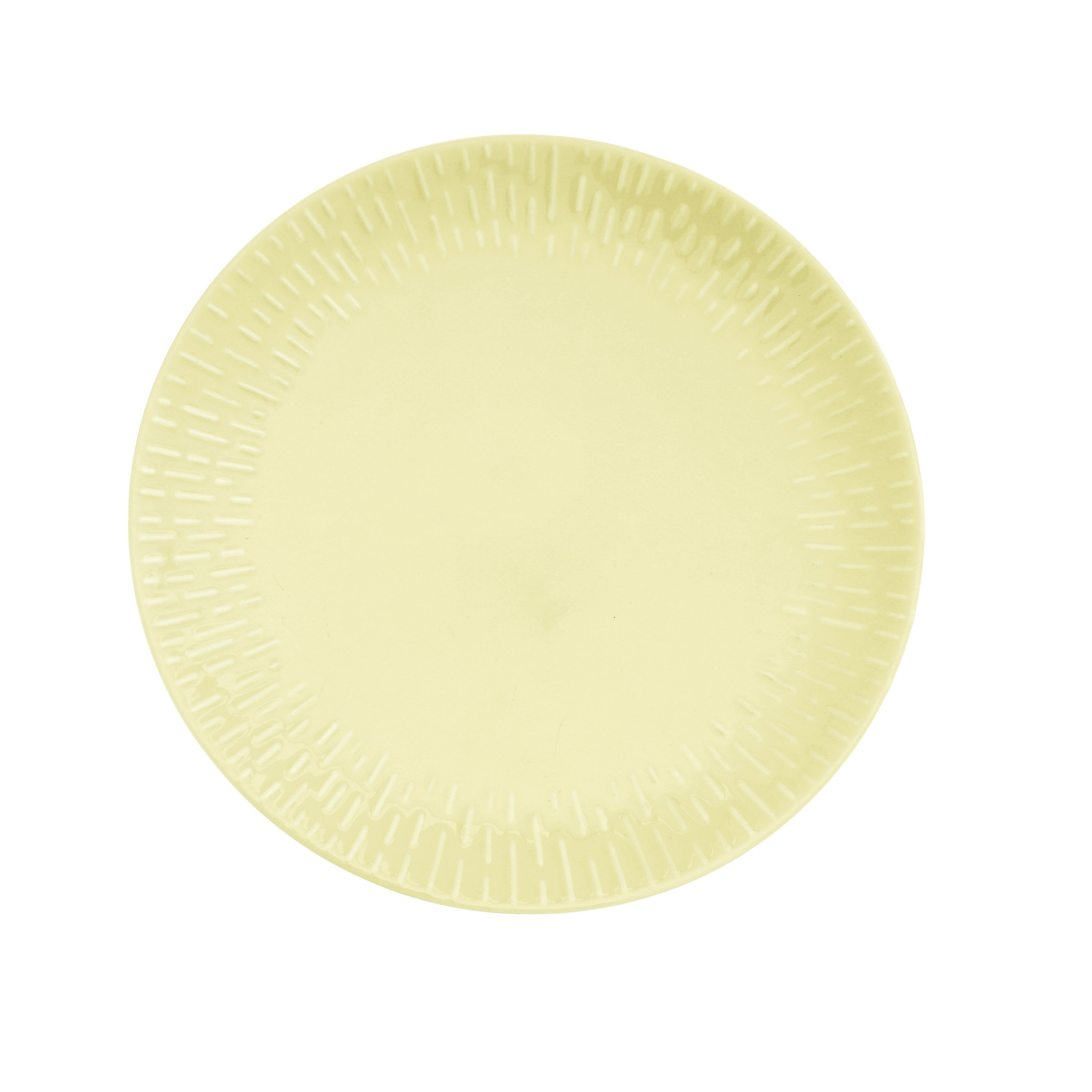 Aida - Life in Colour - Confetti - Lemon dinner plate w/relief porcelain (13303) - Hjemme og kjøkken