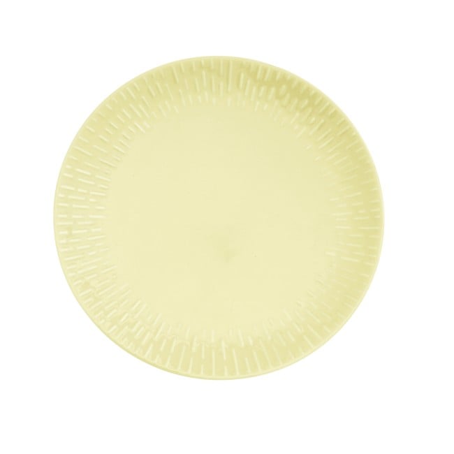 Aida - Life in Colour - Confetti Lemon middags tallerken m/relief porcelæn (13303)