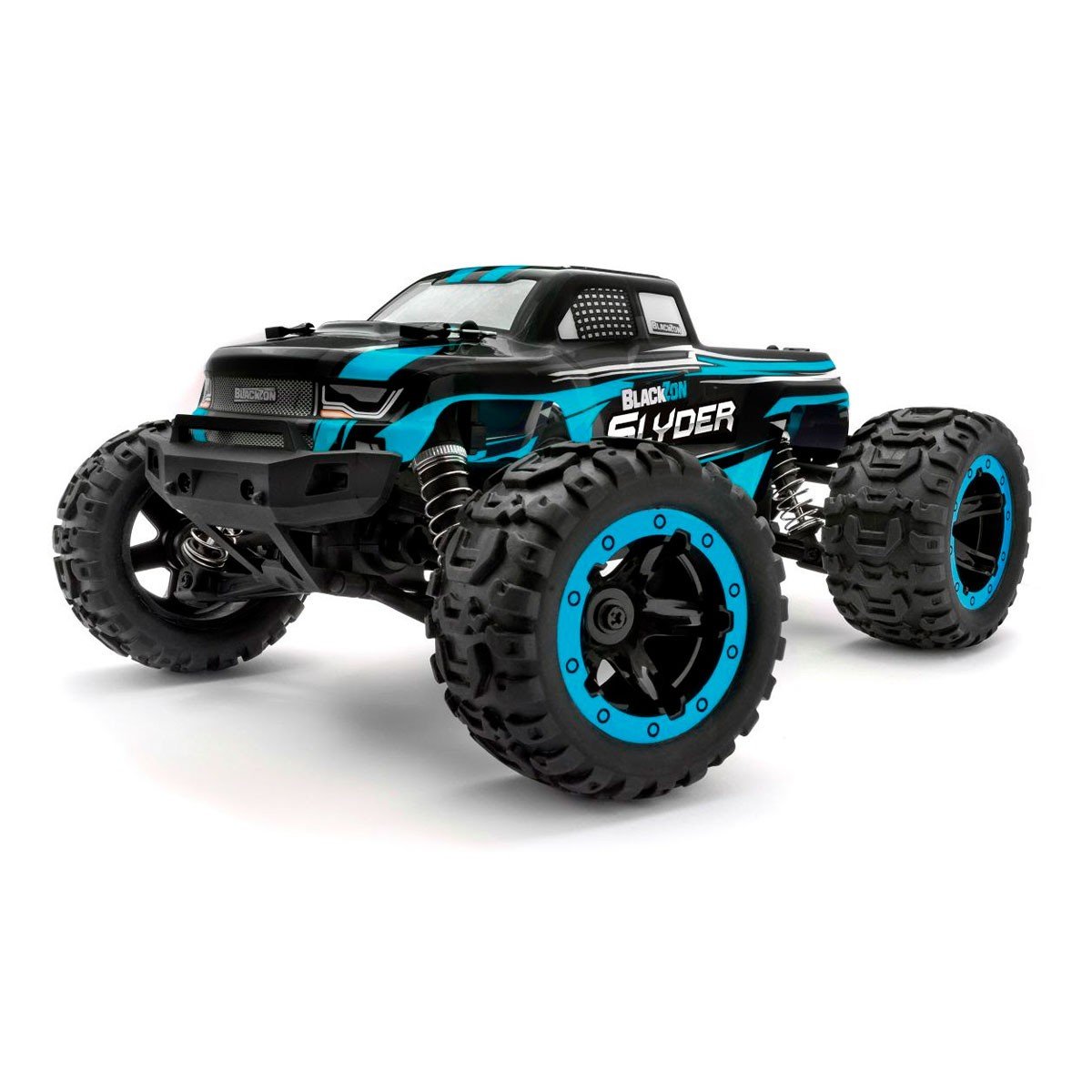 BLACKZON - Slyder MT 1/16 4WD Electric Monster Truck - Blue (540104) - Leker