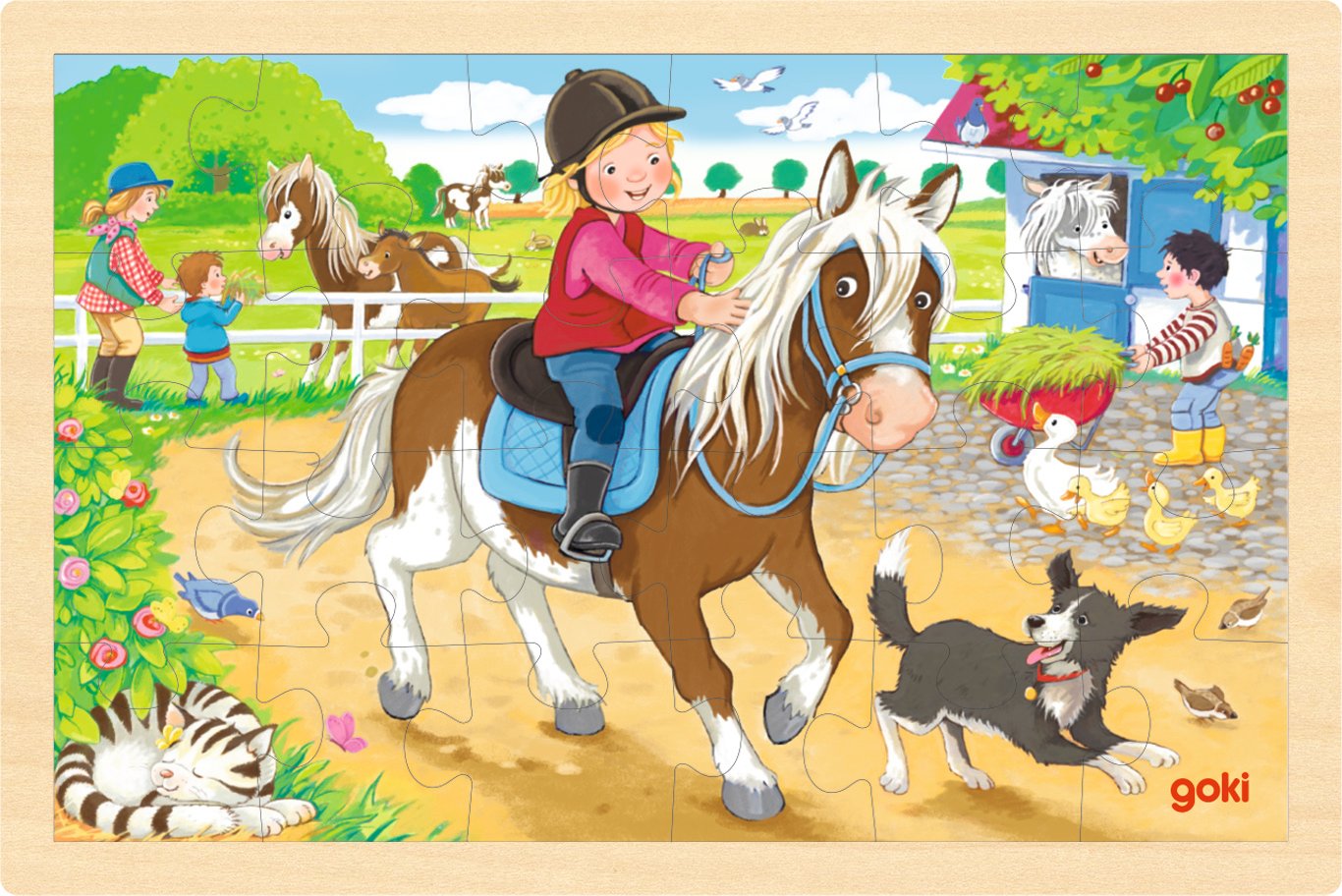 GOKI - Puzzle pony farm - (57412) - Leker