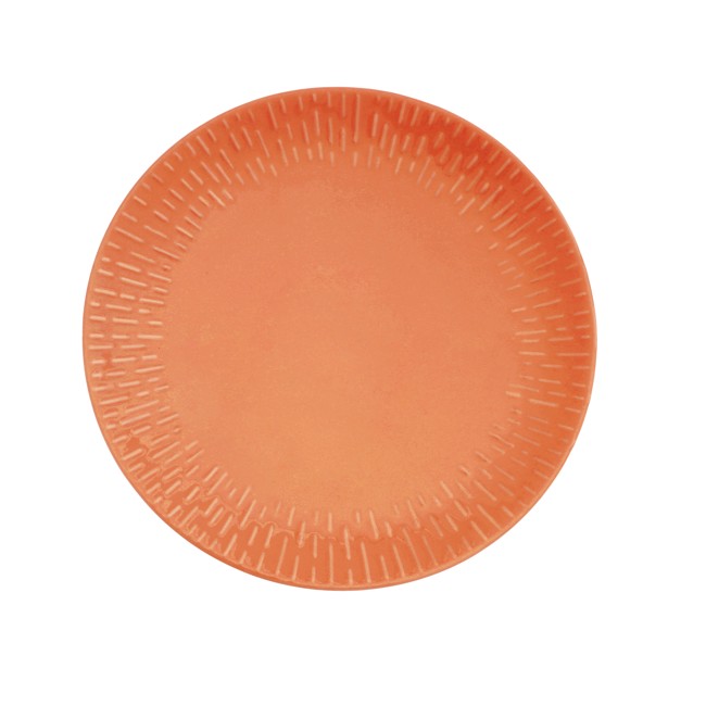 Aida - Life in Colour - Confetti Apricot middags tallerken m/relief porcelæn (13323)