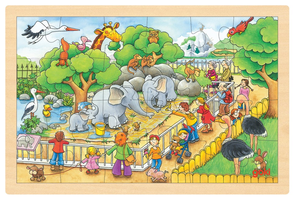 GOKI - Puzzle, visit at the zoo - (57808)