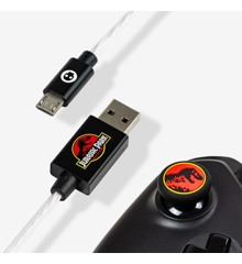 Official Jurassic Park LED Micro USB Cable & Thumb Grips (PS4 and Xbox One)