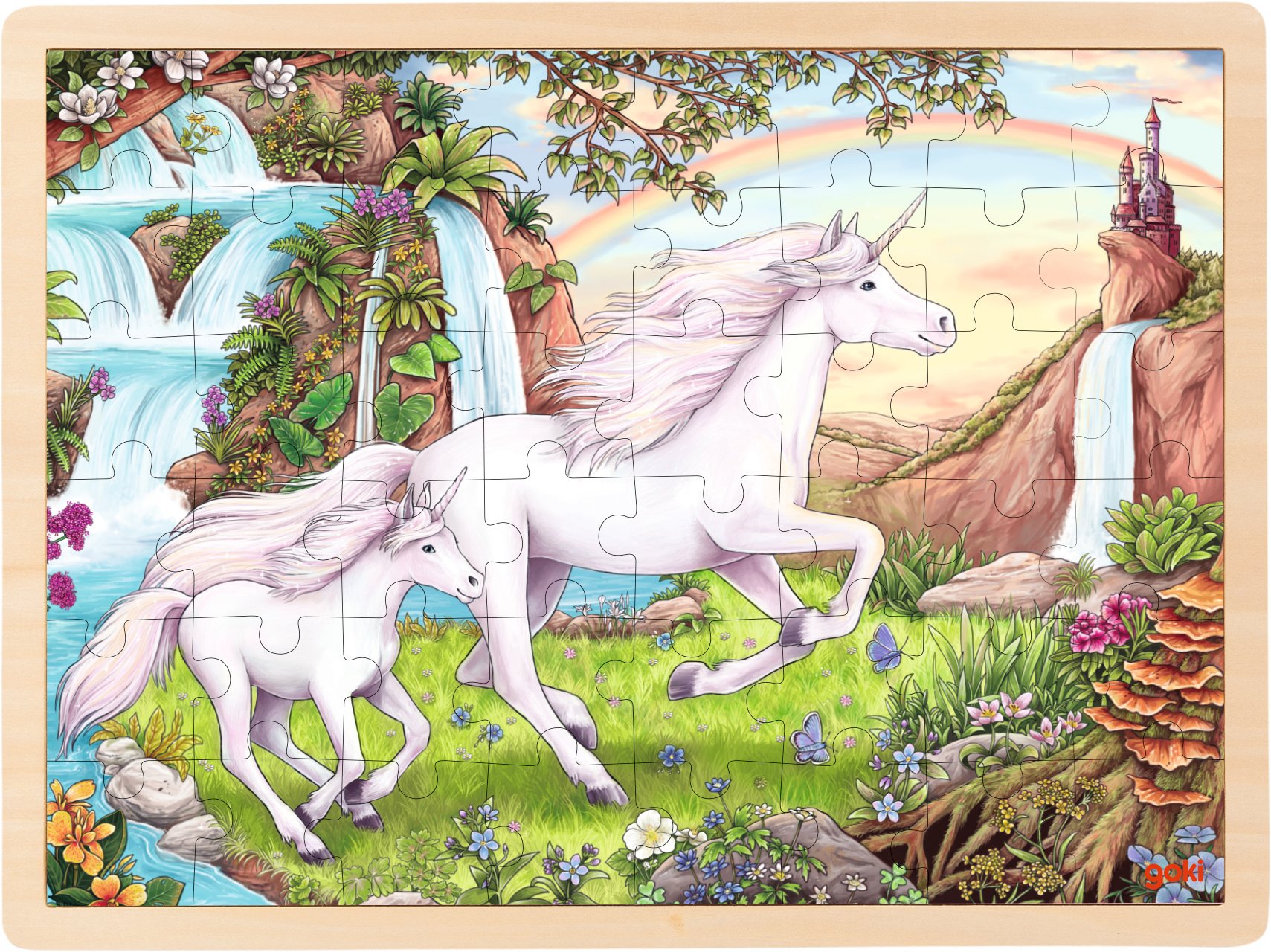 GOKI - Unicorn, Puzzle - (57366) - Leker