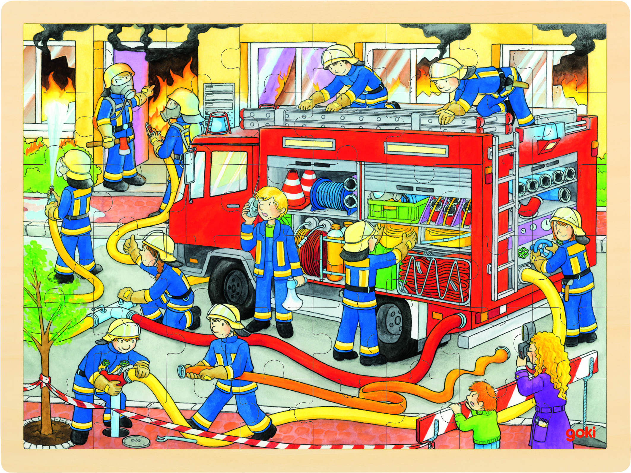 GOKI - Firefighting. Puzzle - (57527) - Leker