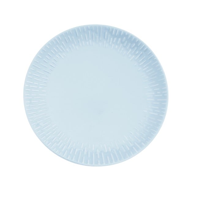 Aida - Life in Colour - Confetti - Aqua dinner plate w/relief porcelain (13443)
