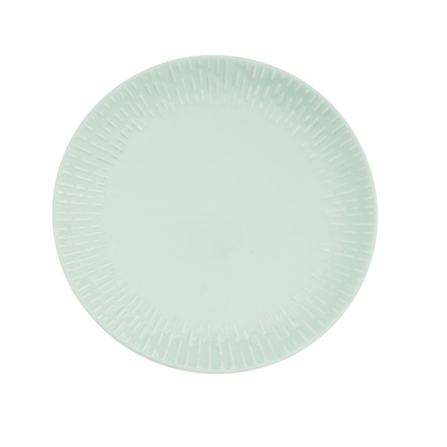 Aida - Life in Colour - Confetti - Pistachio dinner plate w/relief porcelain (13483)