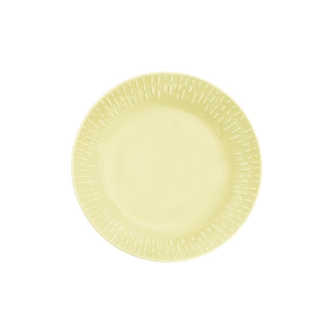 Aida - Life in Colour - Confetti - Lemon pasta plate w/relief porcelain (13304)