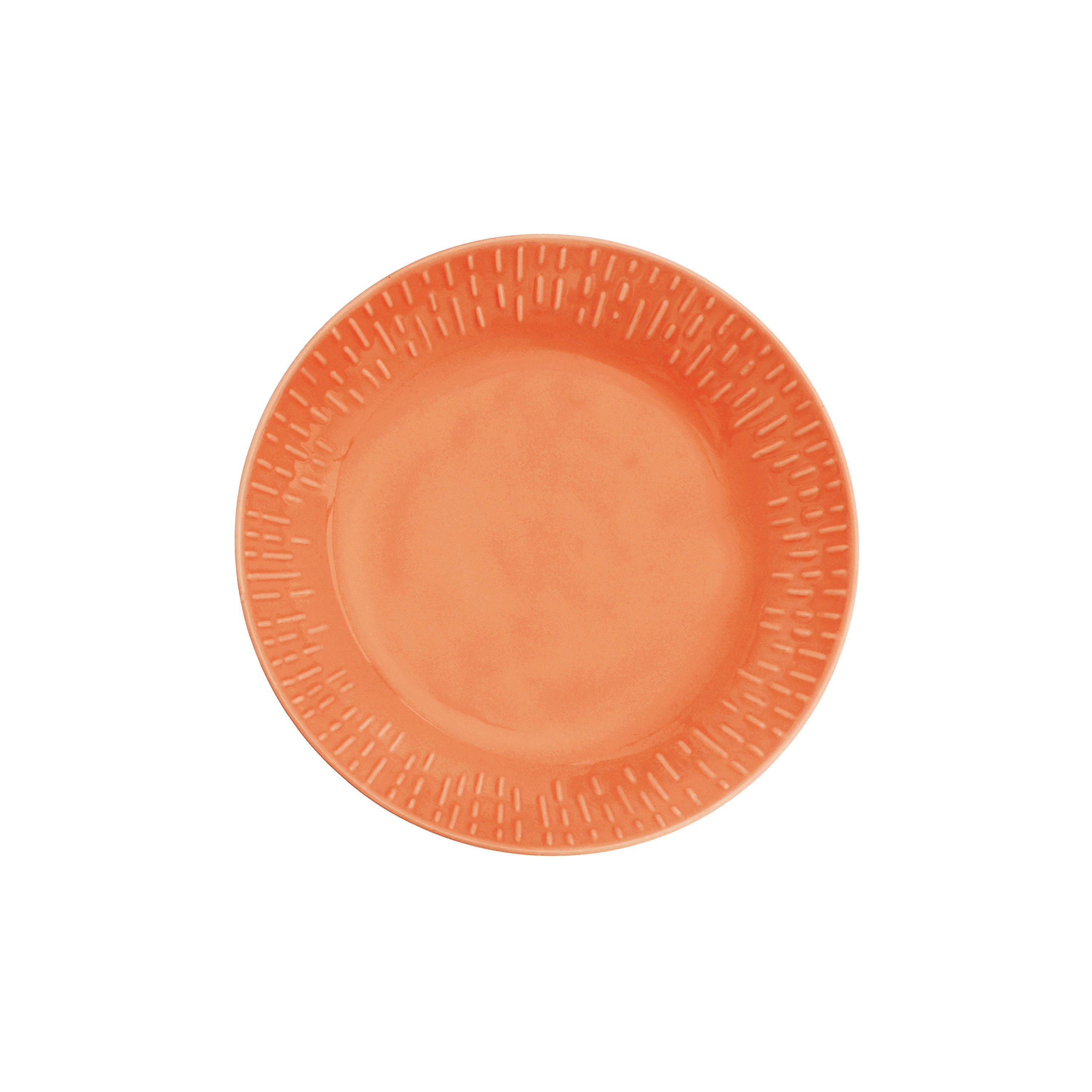 Aida - Life in Colour - Confetti - Apricot pasta plate w/relief porcelain (13324)
