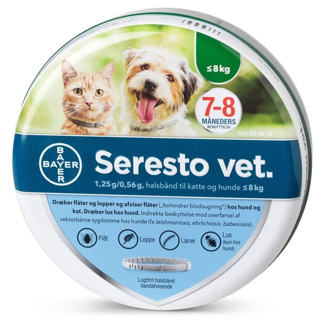 Seresto - Seresto Vet. kat & hund under  8 kg