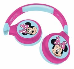 Lexibook - Disney Minnie Mouse - 2 i 1 Foldbare Hovedtelefoner