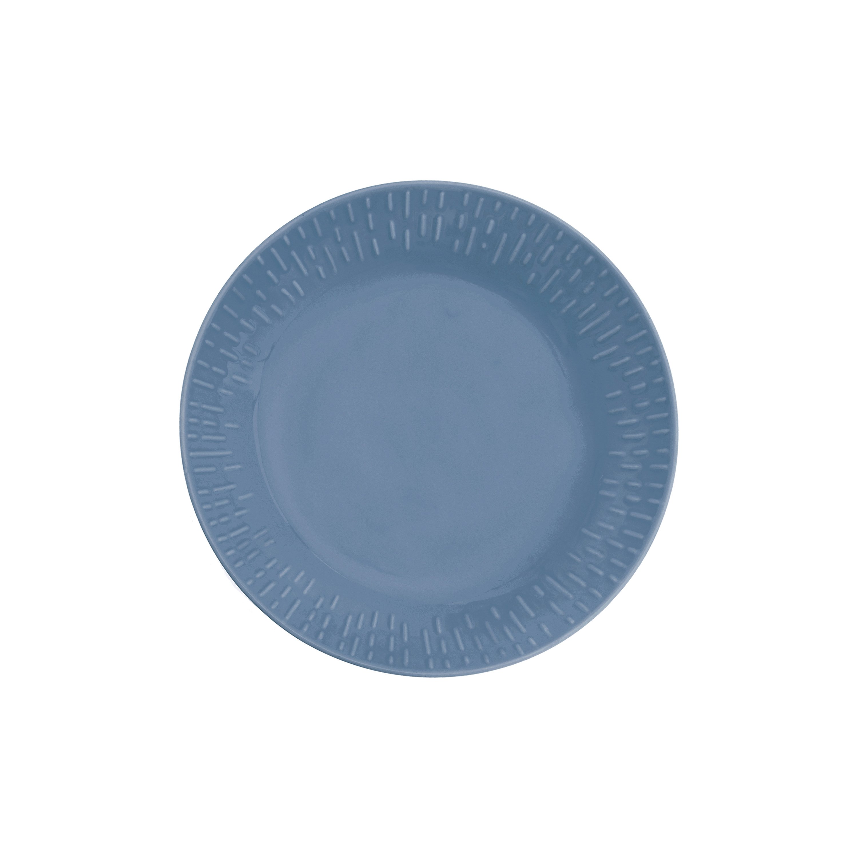 Aida - Life in Colour - Confetti - Blueberry pasta plate w/relief porcelain (13424)