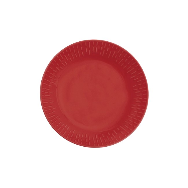 Aida - Life in Colour - Confetti - Chili pasta plate w/relief porcelain (13464)