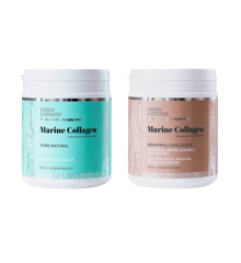 Green Goddess - Marine Collagen - Pure Natural 250 g + Green Goddess - Marine Collagen Beautiful  Chocolate incl. B-complex, vitamin C og zinc - 250 g