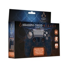 Assassin's Creed Mirage - Silicone Grip + Thumbstick Caps for PS5 Controller - Blue Logo