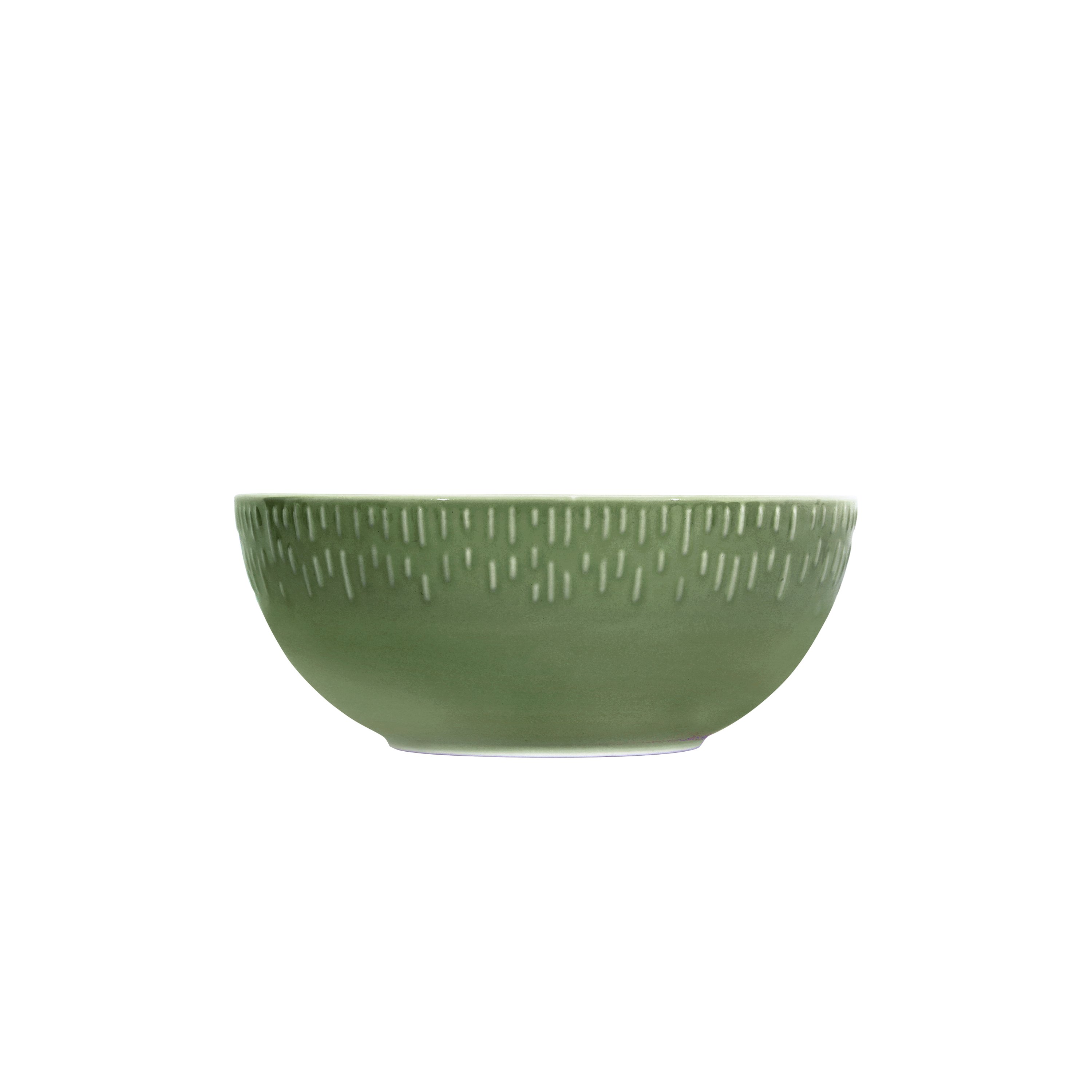 Aida - Life in Colour - Confetti - Olive saladbowl w/relief porcelain (13410) - Hjemme og kjøkken