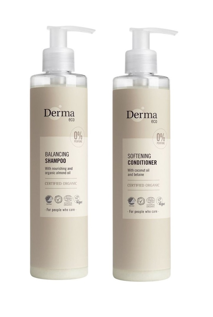 Derma - Eco Shampoo 250 ml + Derma - Eco Conditioner 250 ml - Skjønnhet