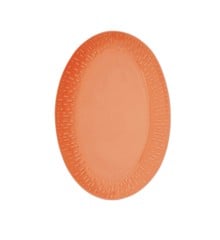 Aida - Life in Colour - Confetti - Apricot oval dish w/relief porcelain (13334)