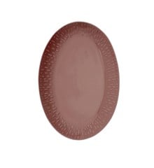 Aida - Life in Colour - Confetti - Bordeaux oval dish w/relief porcelain (13374)