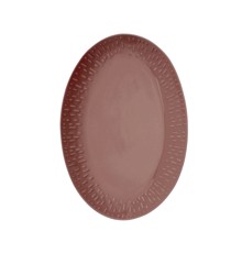 Aida - Life in Colour - Confetti - Bordeaux oval fad  m/relief porcelæn (13374)