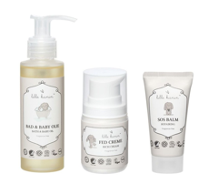 Lille Kanin - Bath And Baby Oil 100 ml + Lille Kanin - Rich Creme 50 ml + Lille Kanin - SOS Balm 30 ml