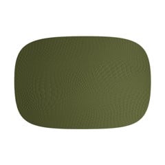 Aida - Karim Rashid - Olive placemat 95% recycled leather (13605)