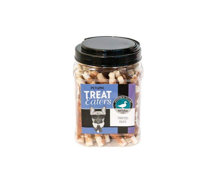 Treateaters - hundetyg, Twisted duck 400g