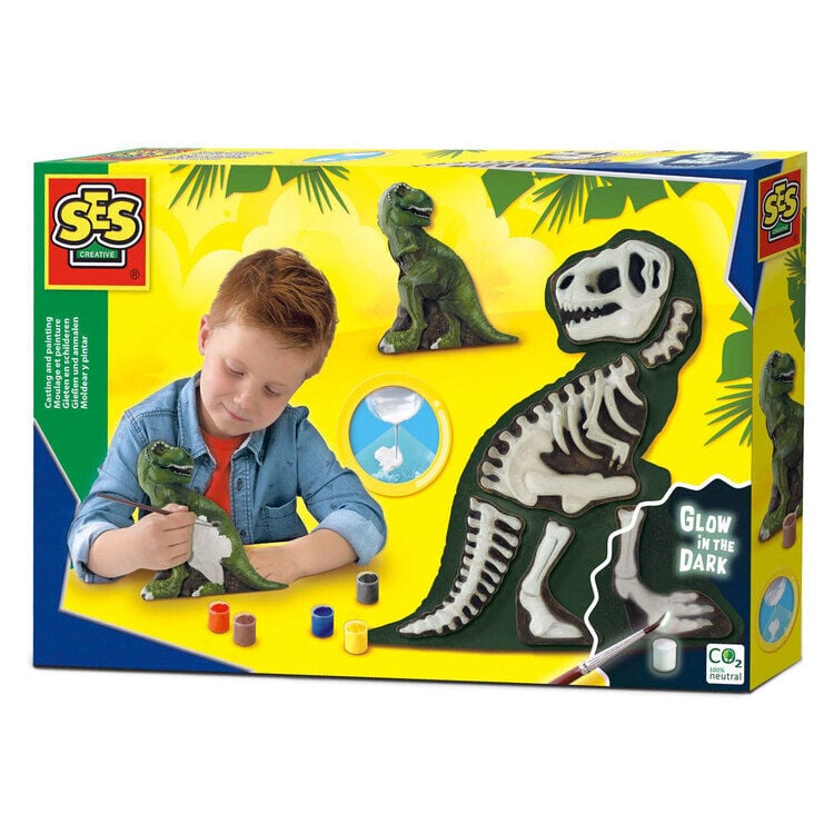 SES Creative - Casting and painting - T-Rex with skeleton - (S14206) - Leker