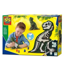 SES Creative - Støb & mal - T-Rex med skelet