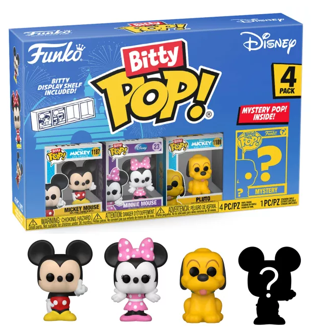 Funko! - Bitty POP 4PK Disney Mickey (71319) - Leker