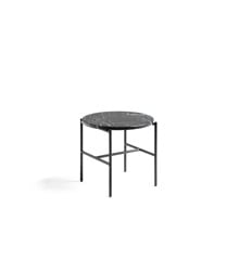 HAY - Rebar Side Table - Ø45 H40 cm - Black Steel Frame/Black Marble Tabletop