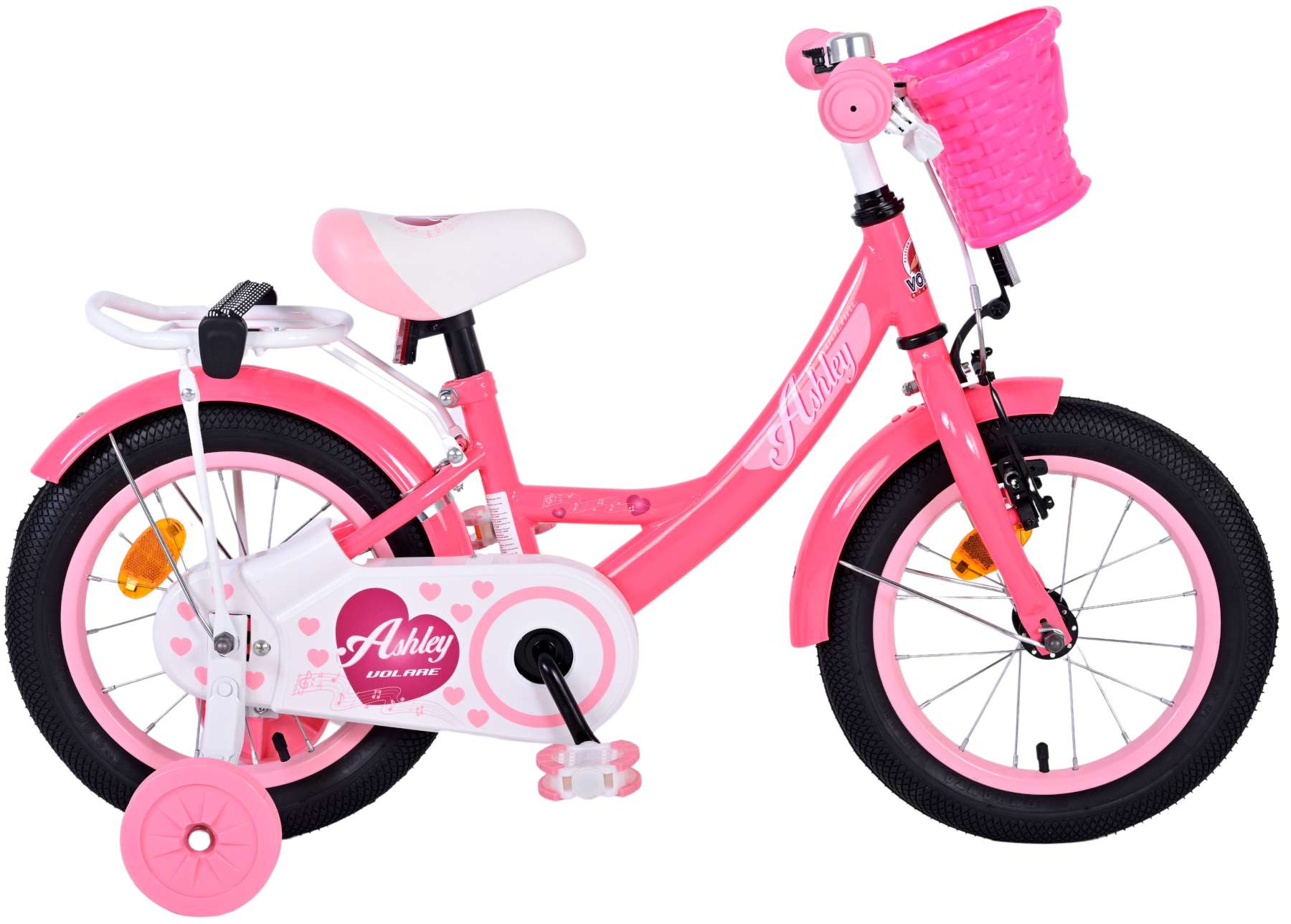 Volare - Børnecykel 14'' - Ashley Pink