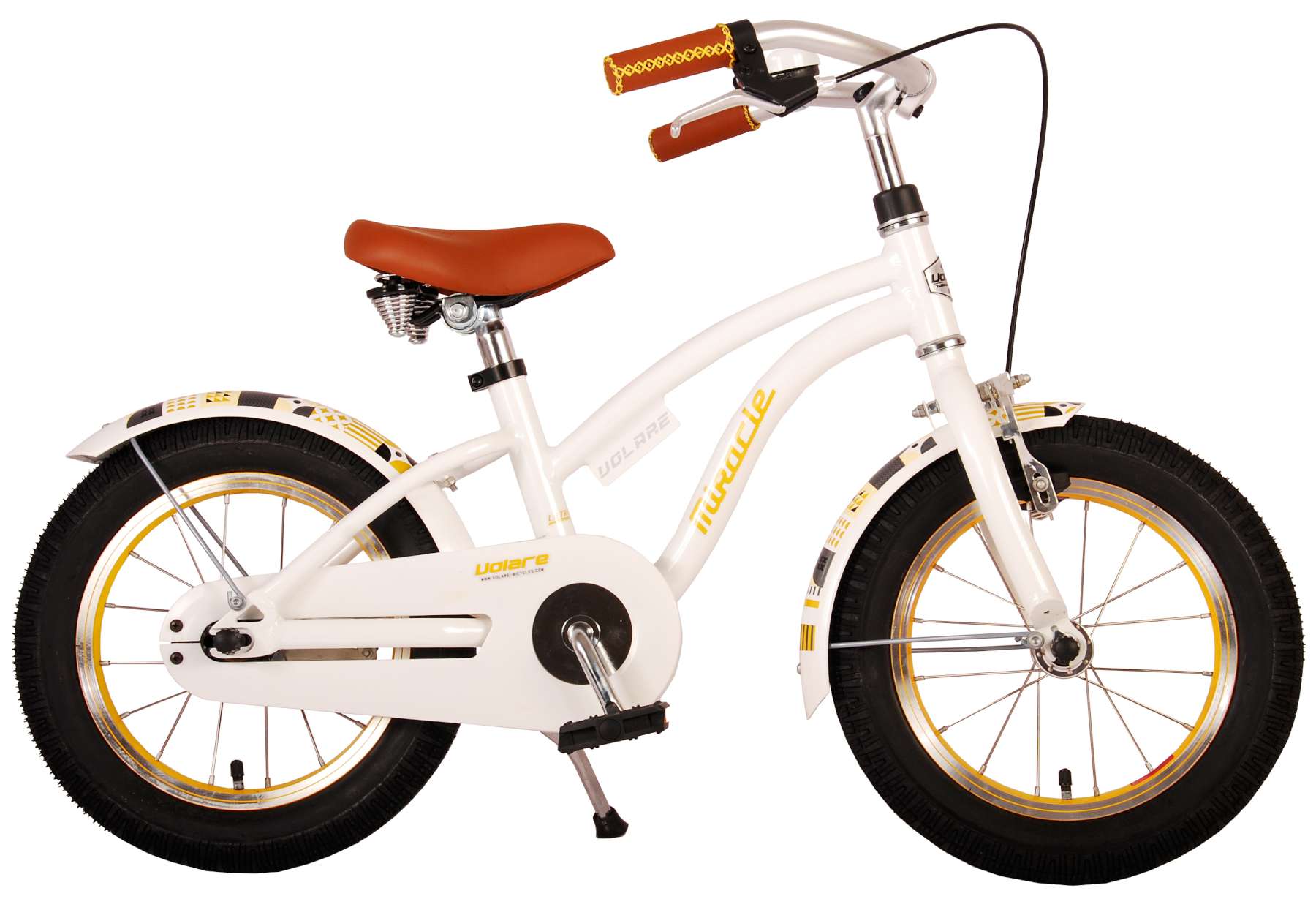Volare - Children's Bicycle 14" - Miracle Cruiser Girls White (21488) - Leker