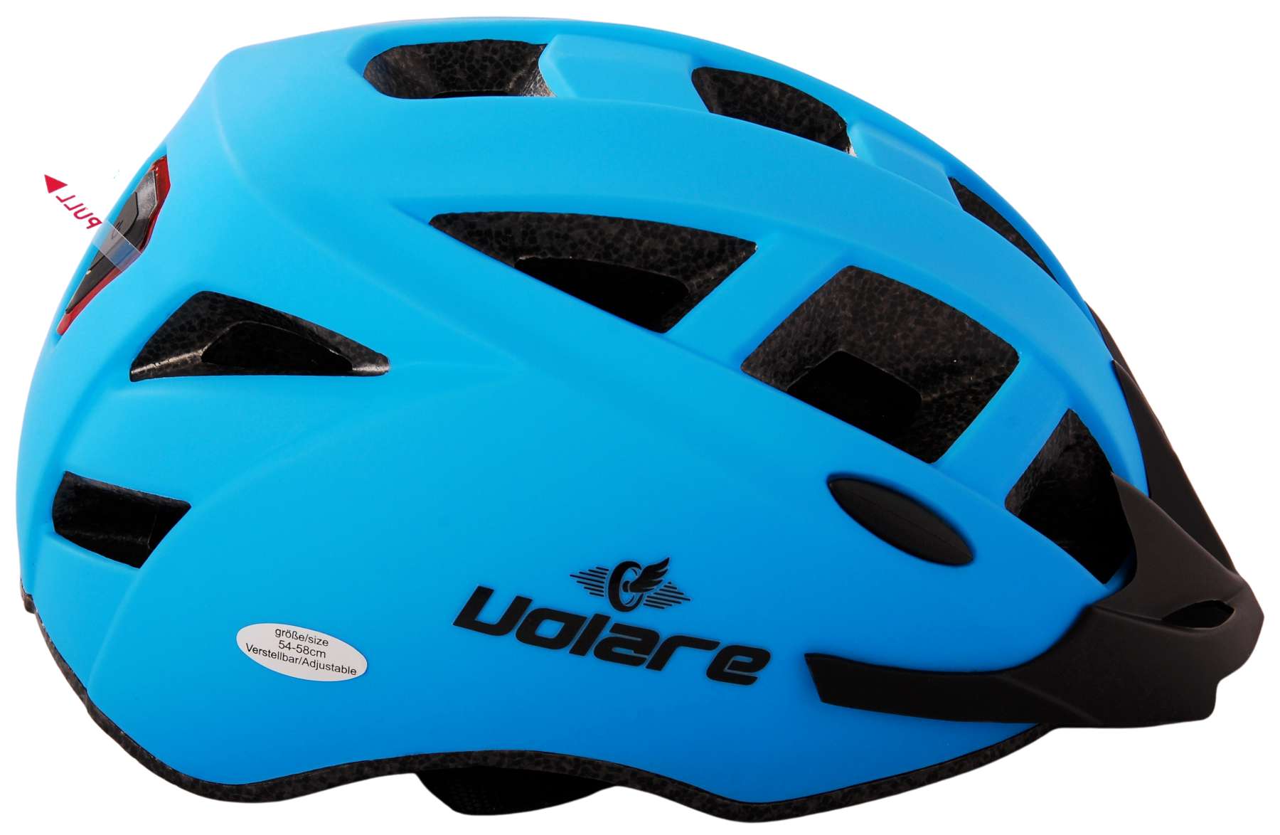 Volare - Bicycle Helmet - Blue w/LED 54-58 cm (1128) - Leker